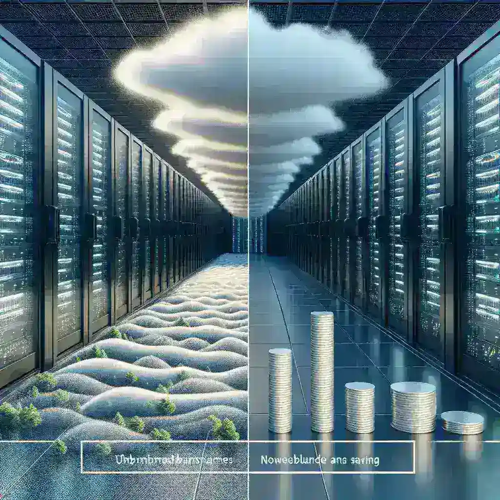 "Ultrasonic humidifier in operation within a data center, illustrating the impact of ultrasonic humidification technology on reducing humidity costs and improving environmental control for optimal server performance."