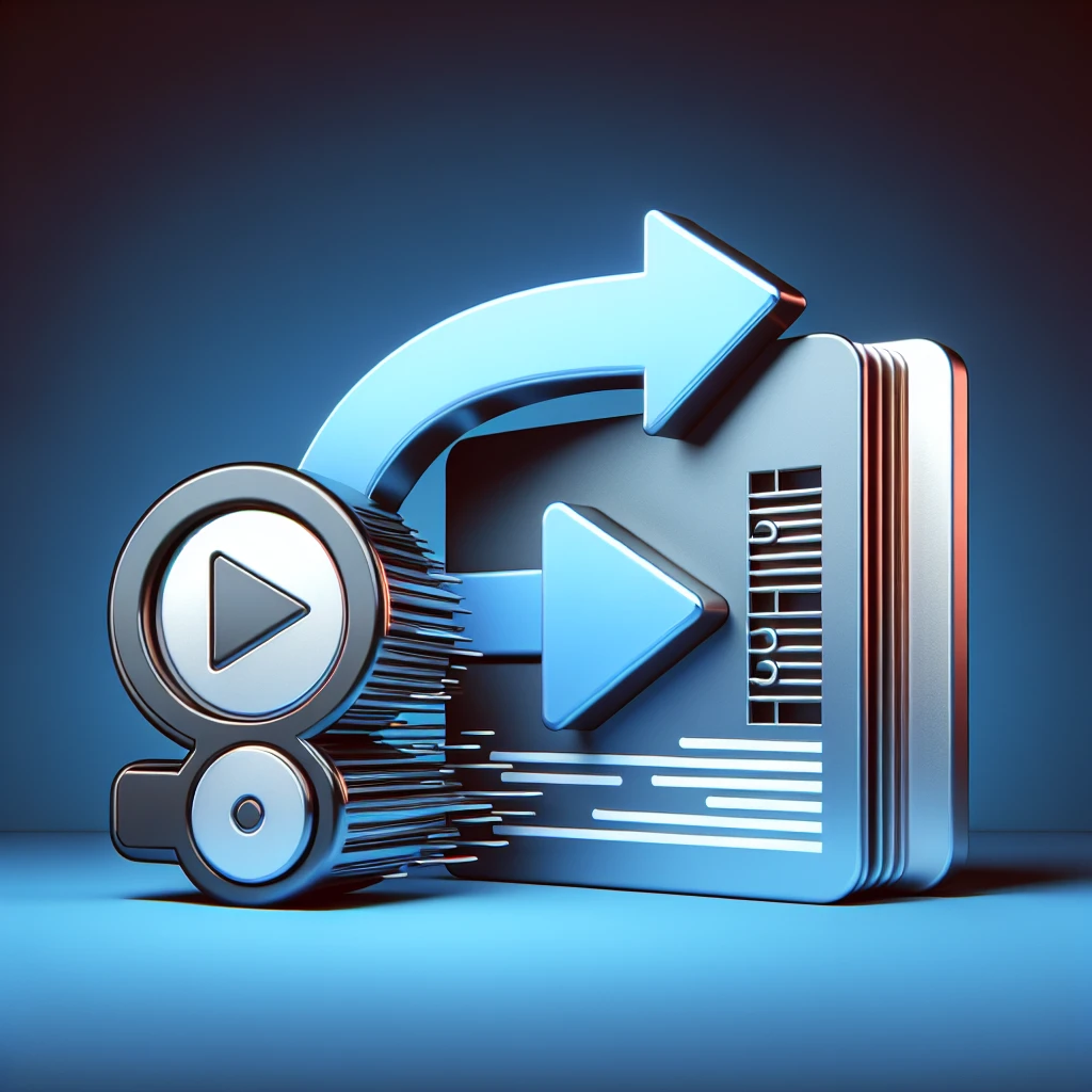 "Video compression process illustration showcasing tools and techniques for faster uploads and optimized file sizes in video editing."